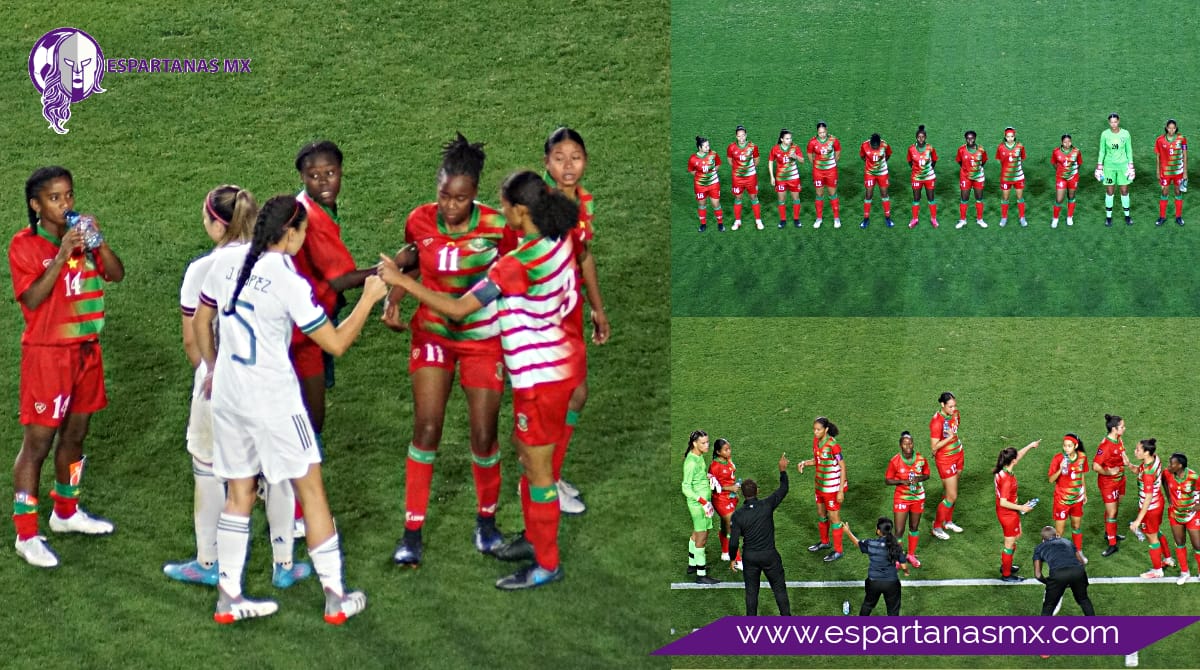 Lágrimas de impotencia en jugadoras de Surinam tras el 9-0 de México